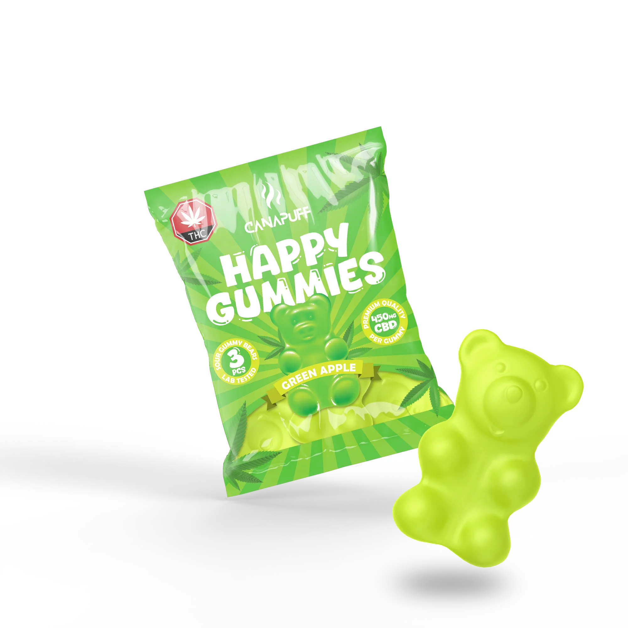 CBD Gummies Green Apple - Image 2