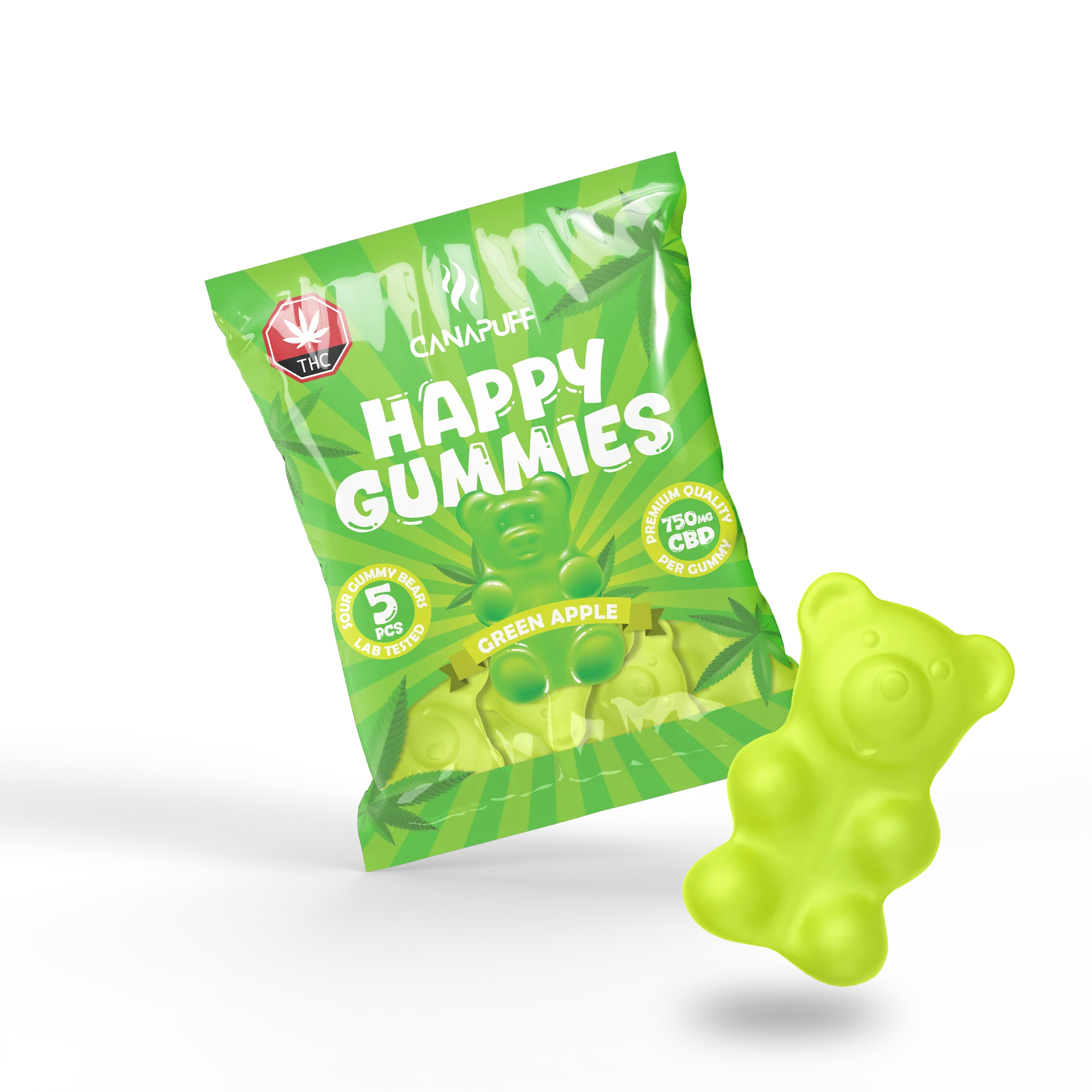 CBD Gummies Green Apple - Image 3