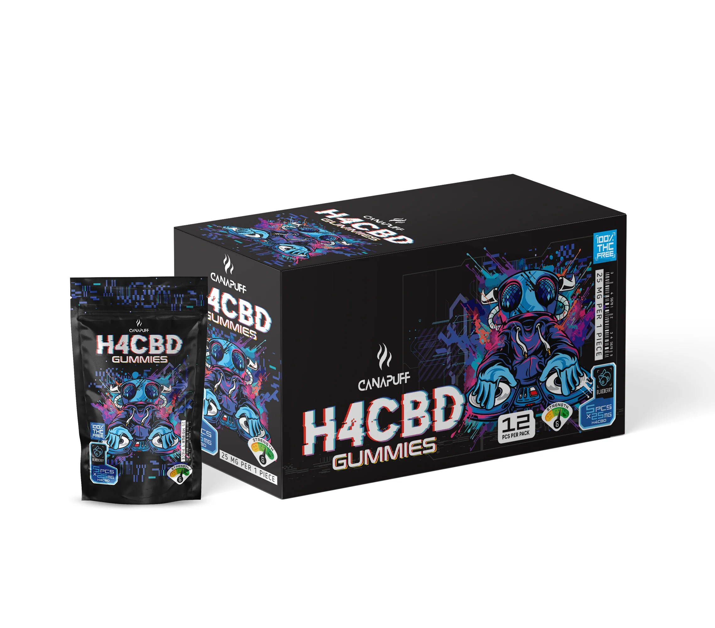H4CBD Gummies Blueberry - Image 2
