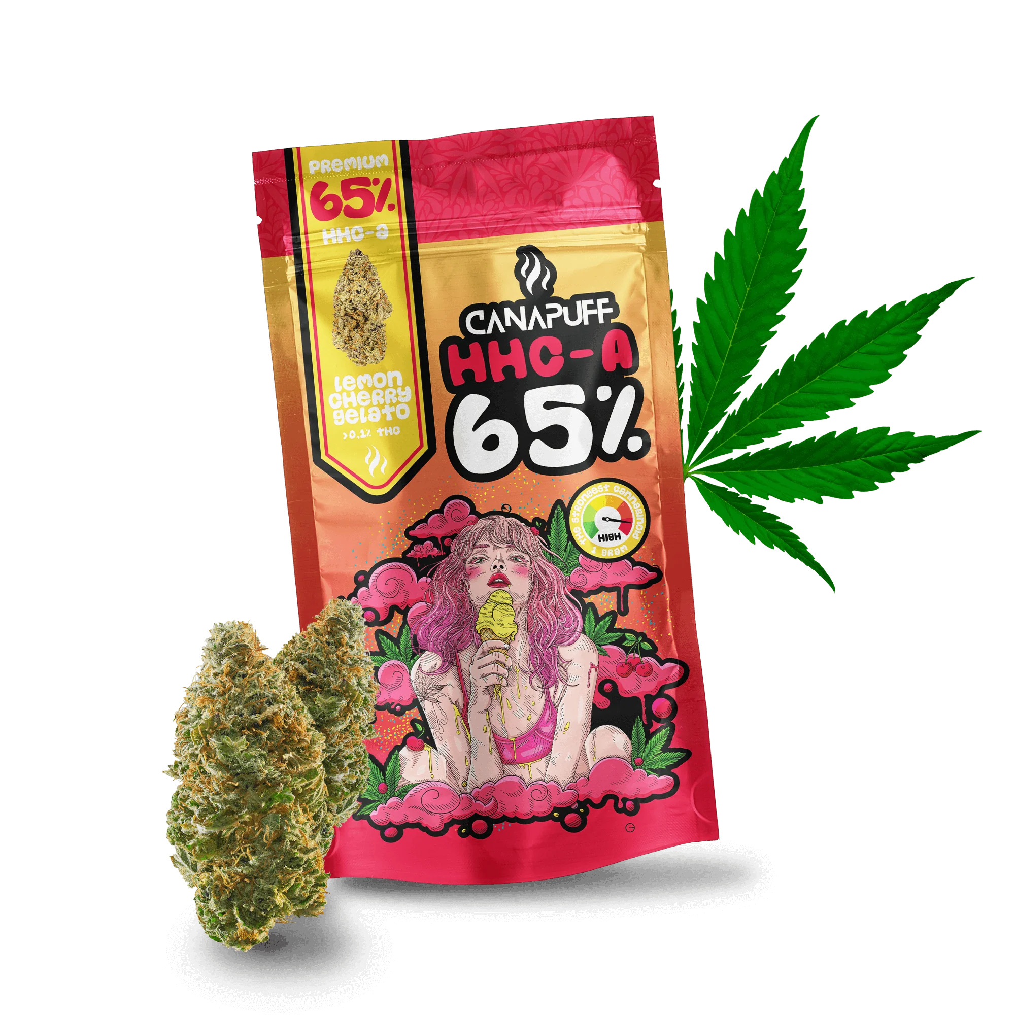 HHC-A Flowers Lemon Cherry Gelato 65%