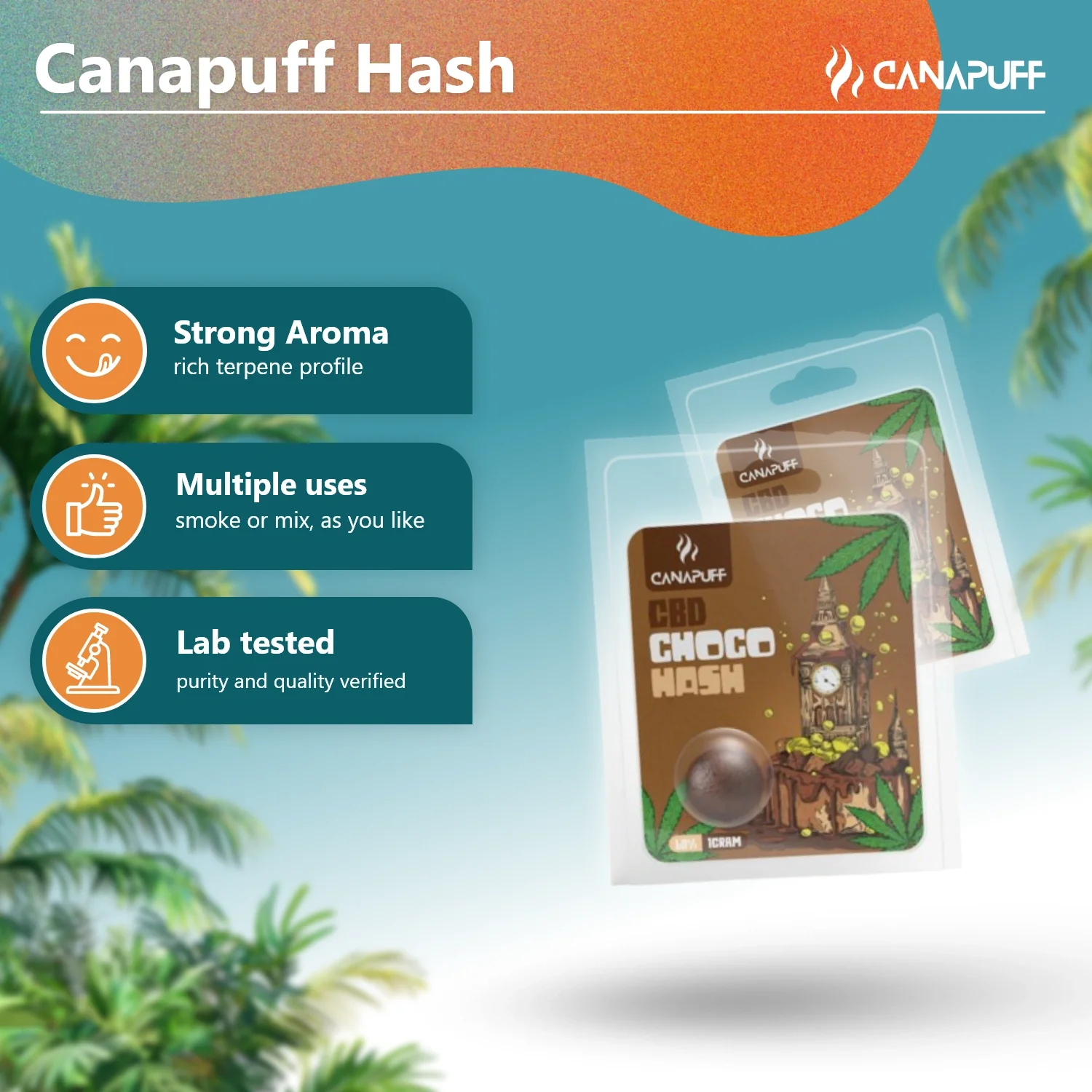 CBD Hash Choco 60% - Image 2