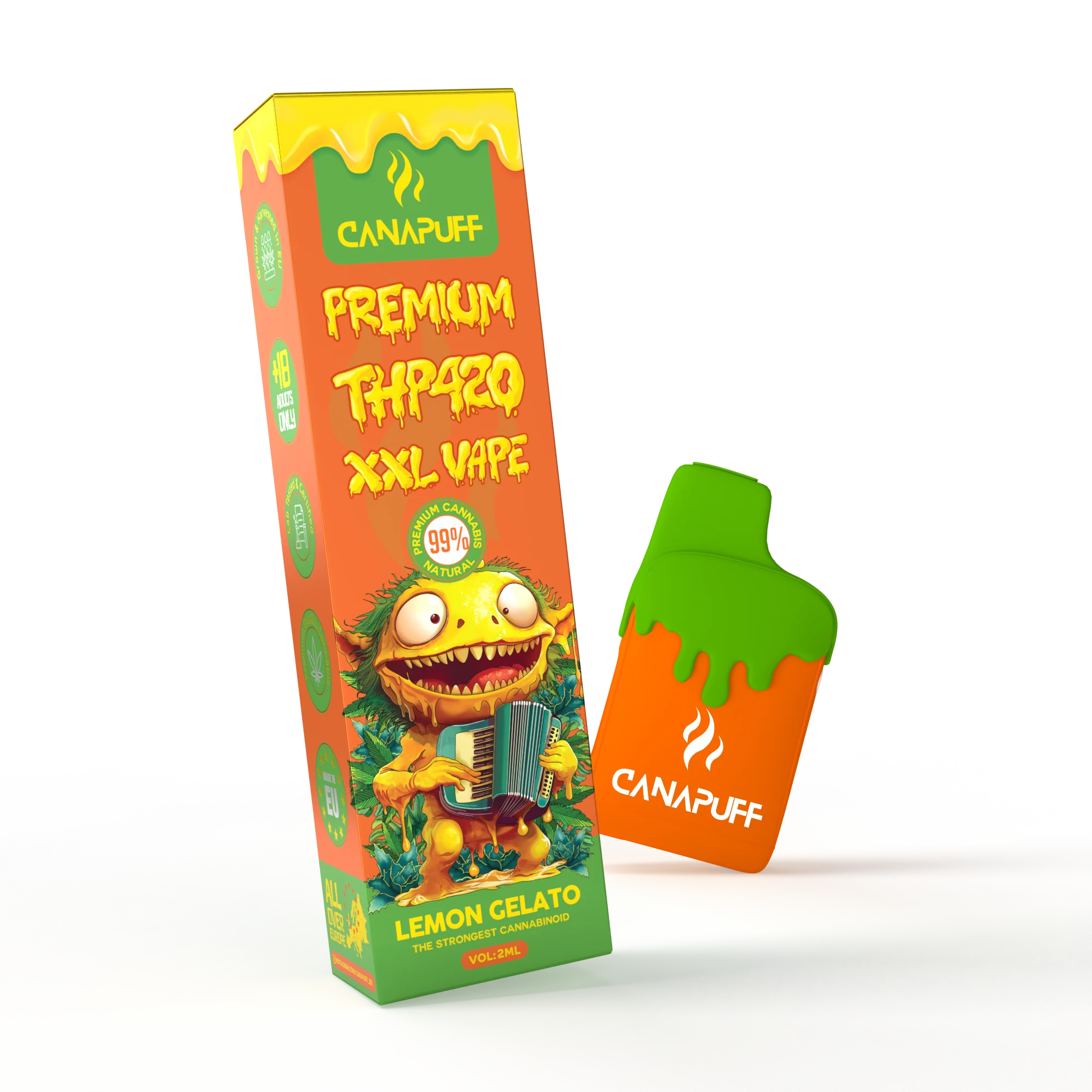 THP420 XXL Vape Lemon Gelato 99% 2ml