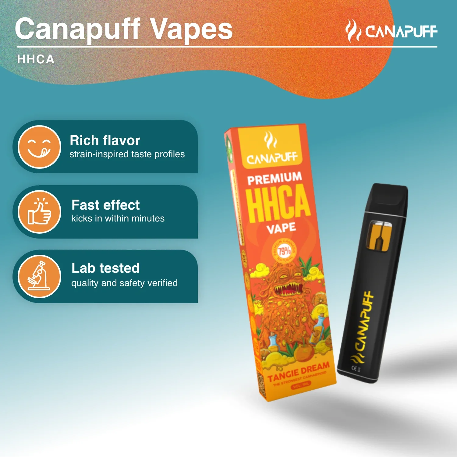 HHC-A Vape Tangie Dream 79% 1ml - Image 2