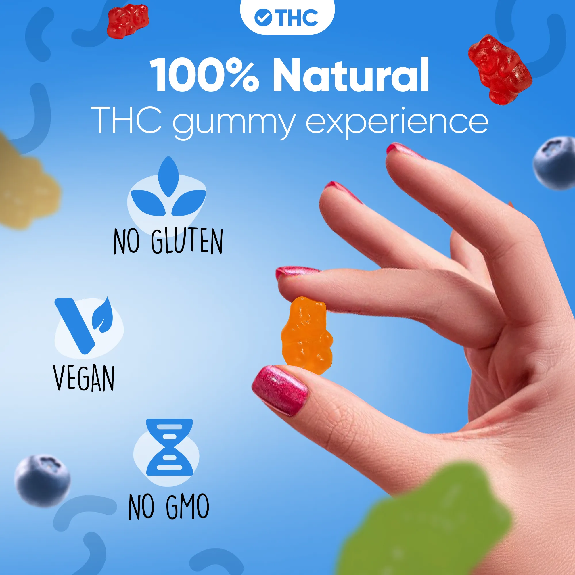 THC Gummies Blueberry - Image 11