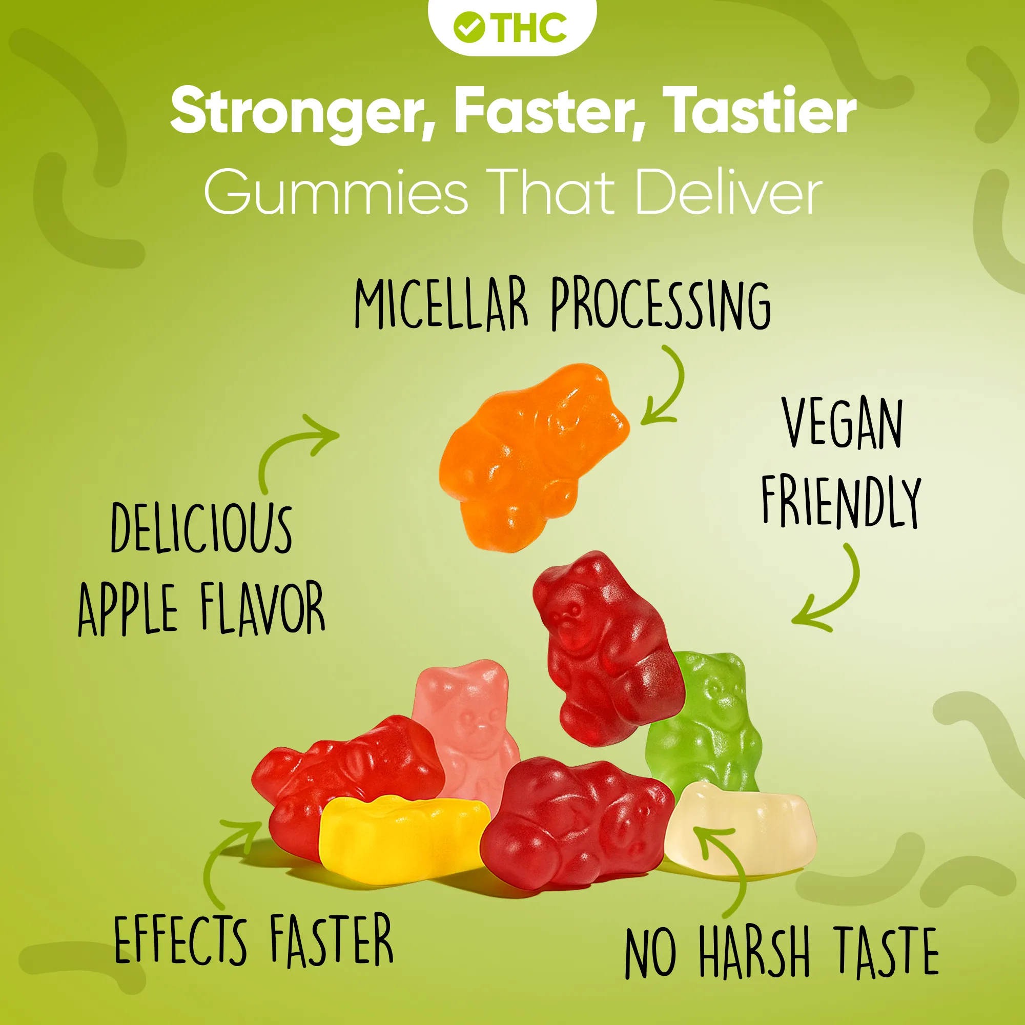 THC Gummies Green Apple - Image 7