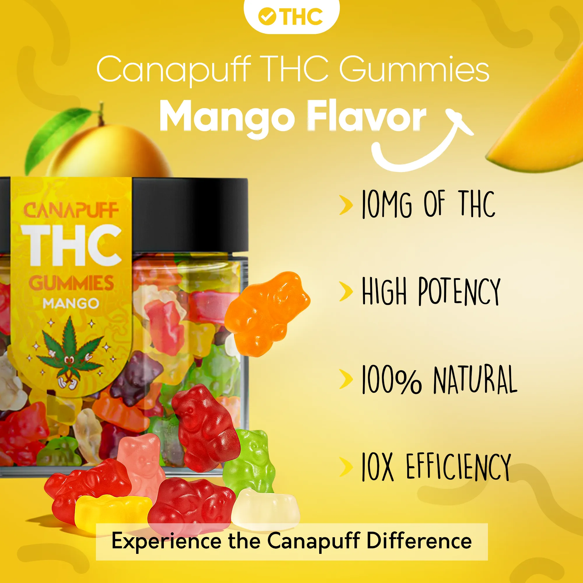 THC Gummies Mango - Image 3
