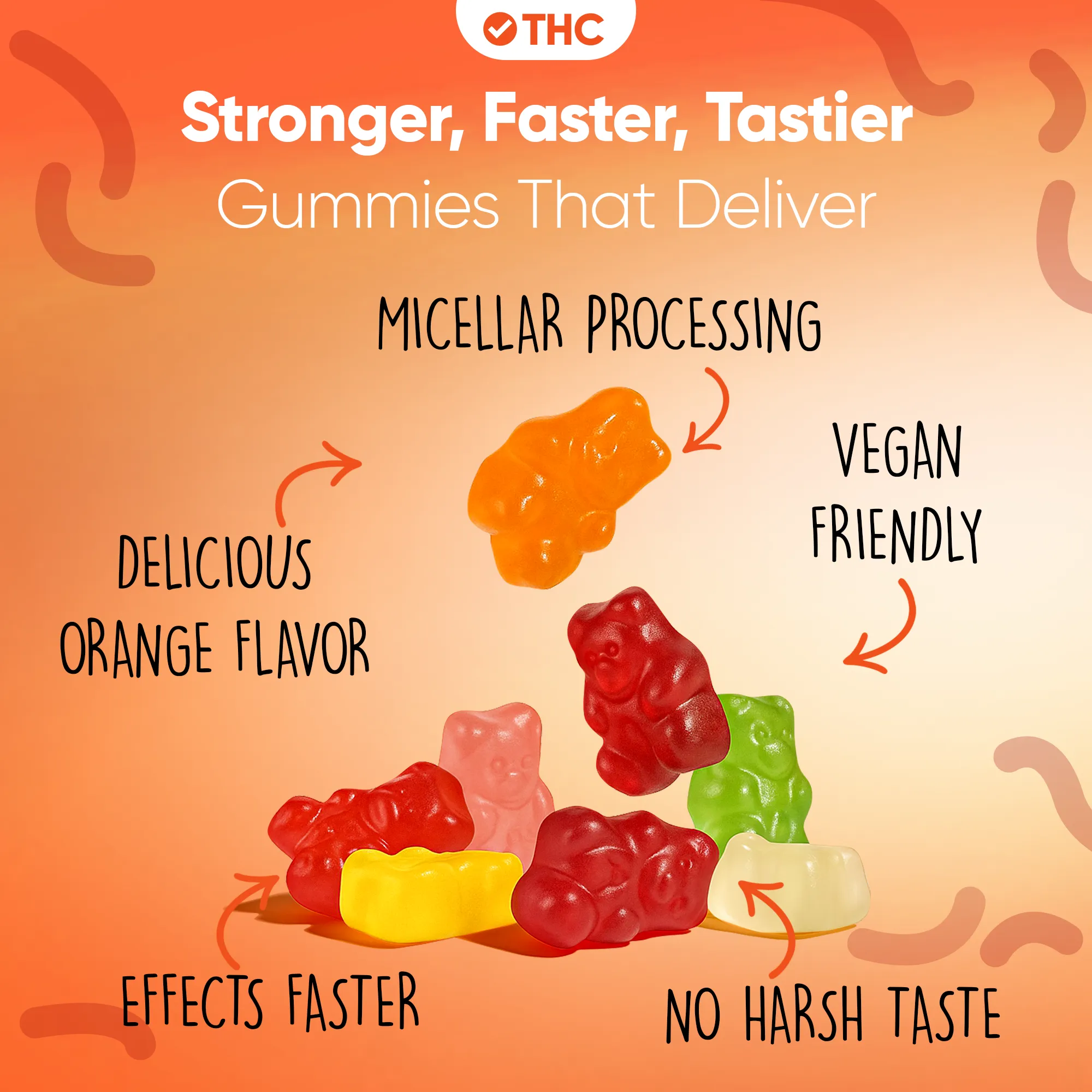 THC Gummies Orange - Image 7
