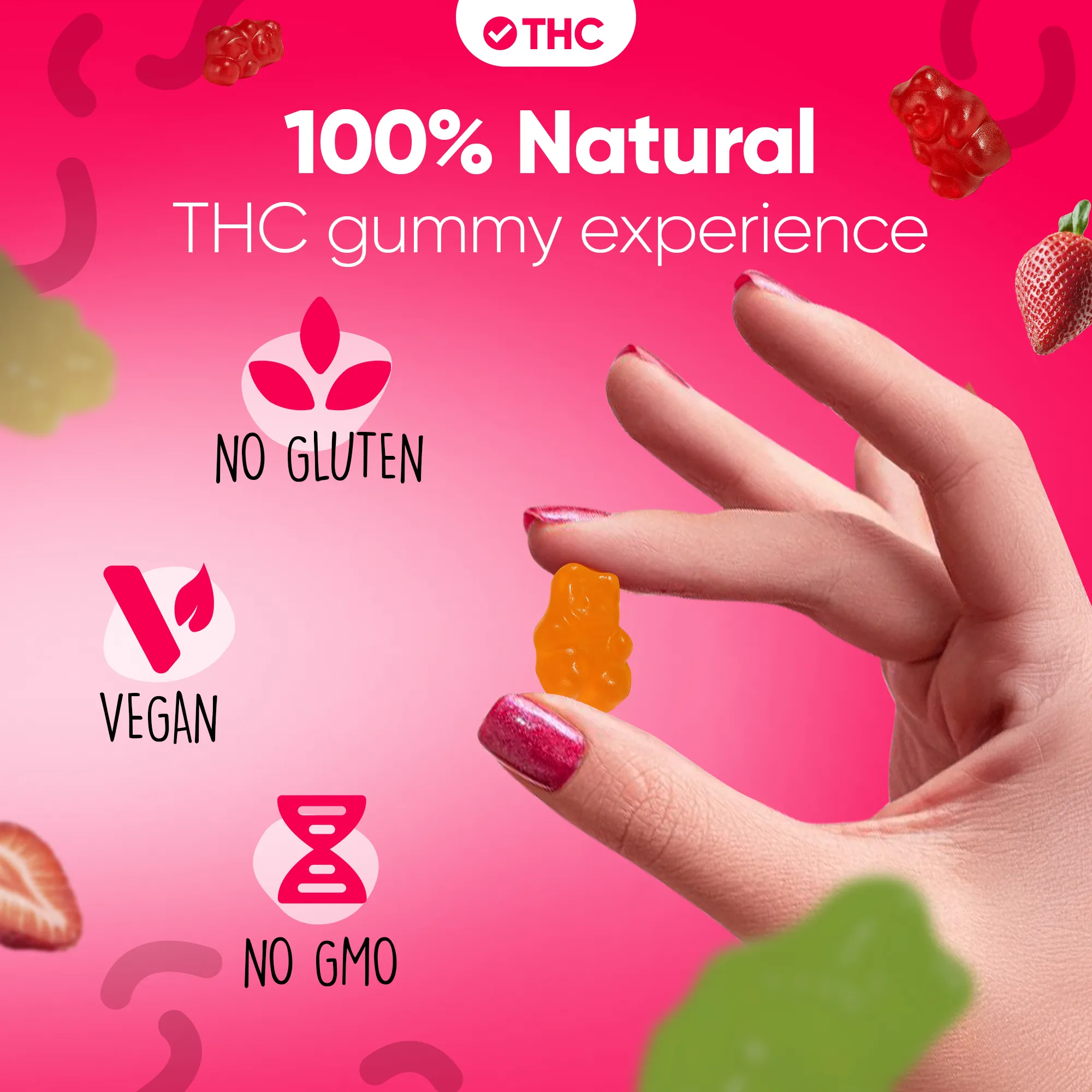 THC Gummies Strawberry - Image 11